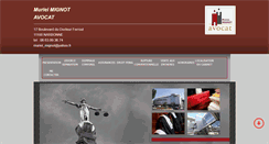 Desktop Screenshot of mignotavocatnarbonne.com